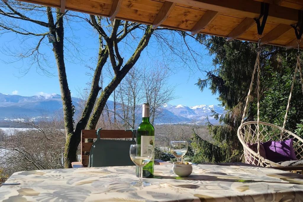 Cabane Dans Les Bois Avec Vue Sur Les Pyrenees Saint-Laurent-de-Neste Exterior foto